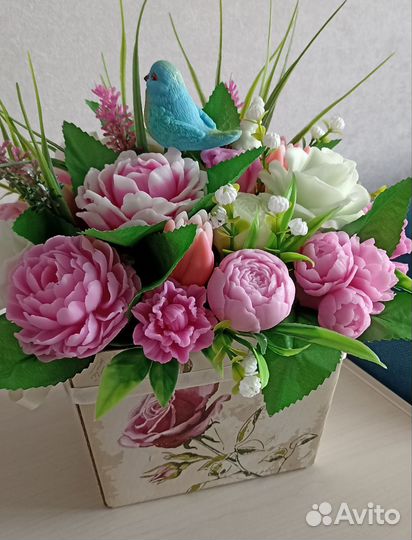 Букет цветы из мыла