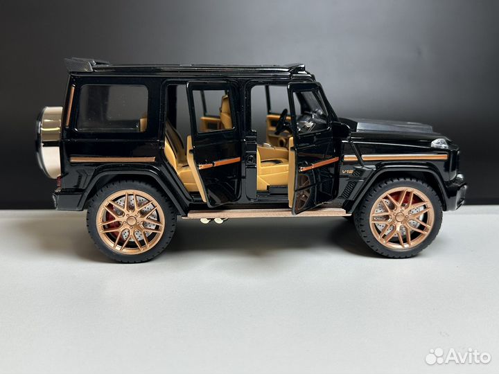 Машинка Mercedes brabus металлическая черная