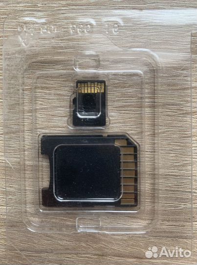 Карта памяти micro sdhc 8Гб Transcend + адаптер на