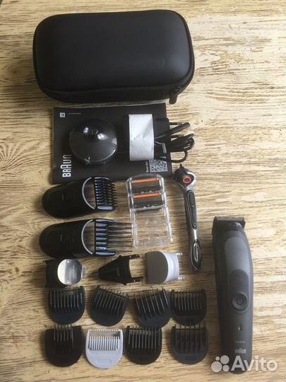 Новый триммер braun 17 в 1 + Gillette