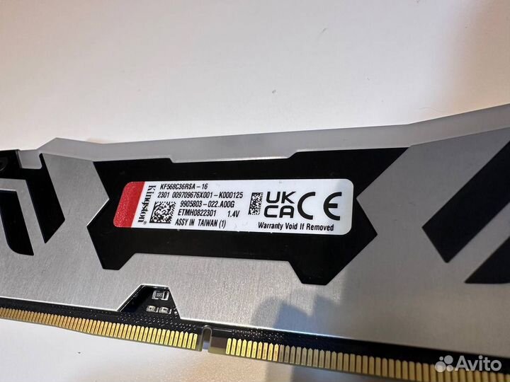 Озу DDR5 16gb Kingston Fury Renegade RGB