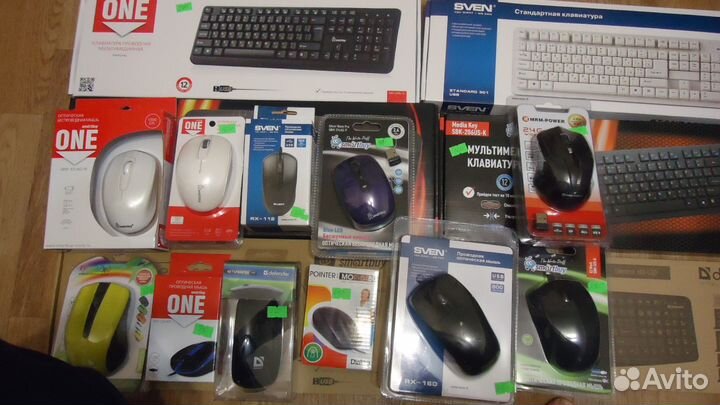 Клавиатуры и мыши usb новые