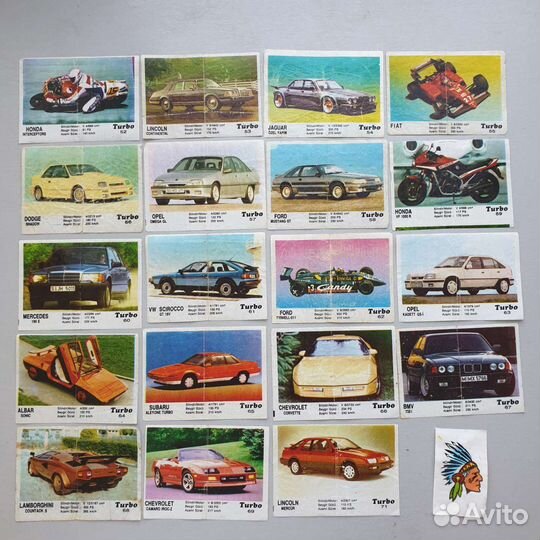 Вкладыши Turbo Турбо 2я серия (51-120)