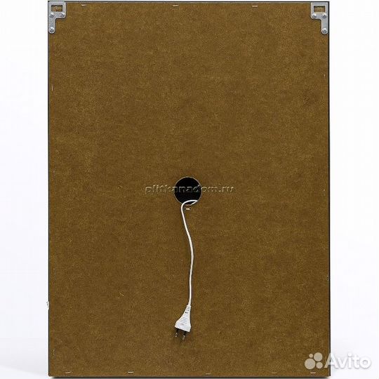 Гримерное зеркало Континент Бриджит 600х800 с подсветкой с механическим выключателем (12 ламп) згп03