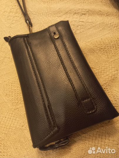 Мужской кожаный эко кожа polo