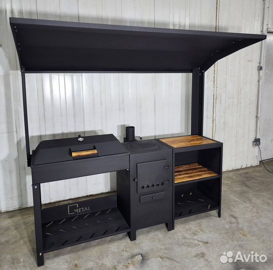 Мангал с крышей