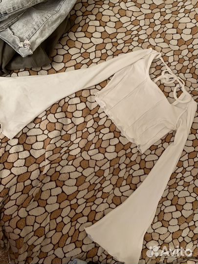 Вещи пакетом джинсы топы 42-44