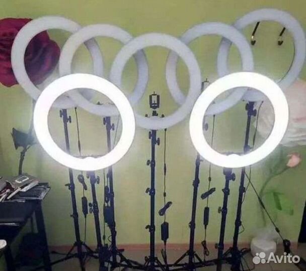 Кольцевая лампа + штатив + доставка