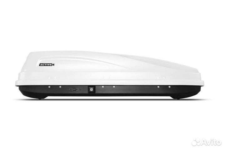 Автобокс багажник на крышу Белый active S 320 л