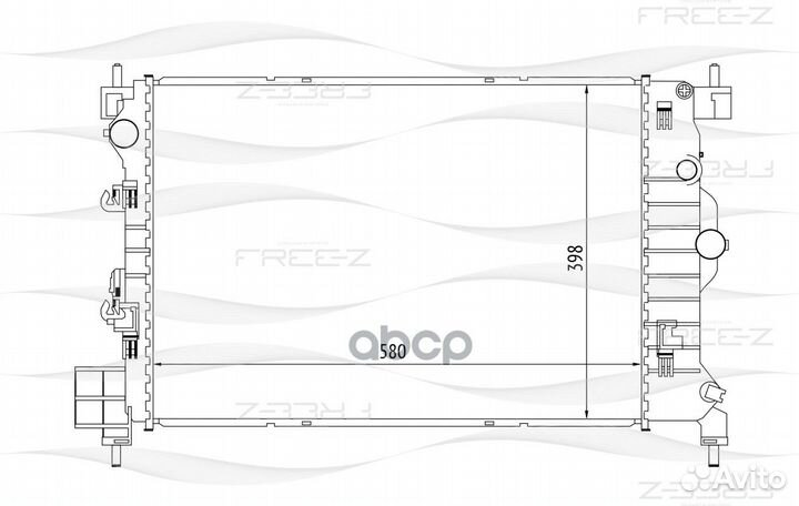 Радиатор системы охлаждения chevrolet Aveo 11