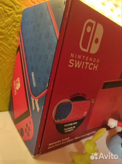 Прошитая Nintendo Switch Mario Red/Blue Edition