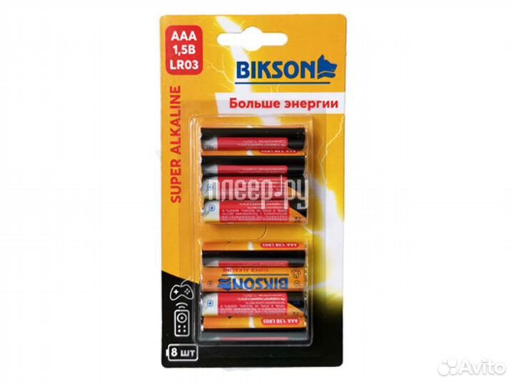 AAA - Bikson LR03 1.5V 8шт BN0508-LR03-8BL