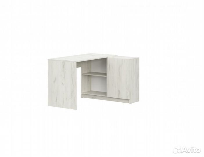 Стол письменный угловой Крафт белый