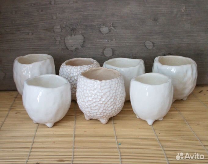Керамические горшочки для суккулентов