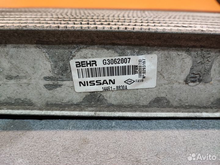 Радиатор интеркуллера Nissan Qashqai J10 K9K