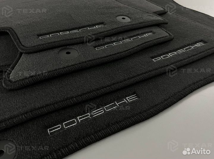 Коврики Porsche Cayenne II велюровые