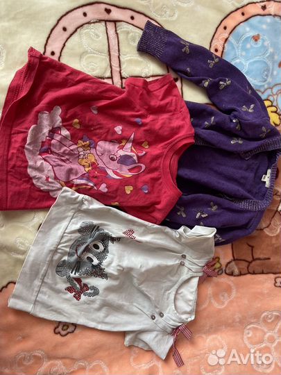 Пакет одежды на девочку размер 92-98