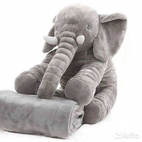Слон с пледом игрушка