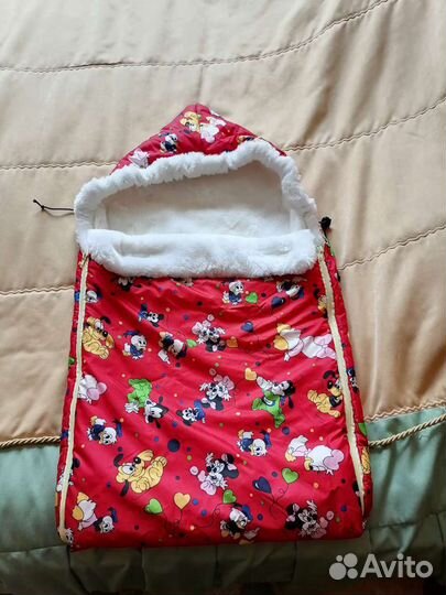 Зимний конверт в коляску новый