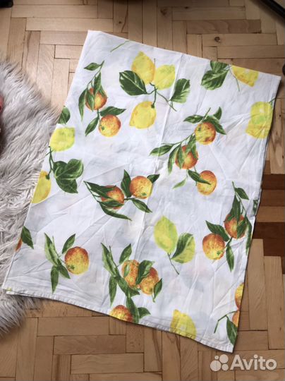 Скатерть лимоны сицилийский принт