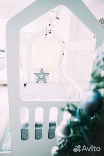 Кровать Домик с высоким бортиком