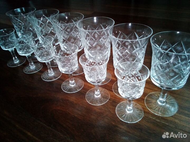 Фужеры, стаканы, салатники из хрусталя СССР