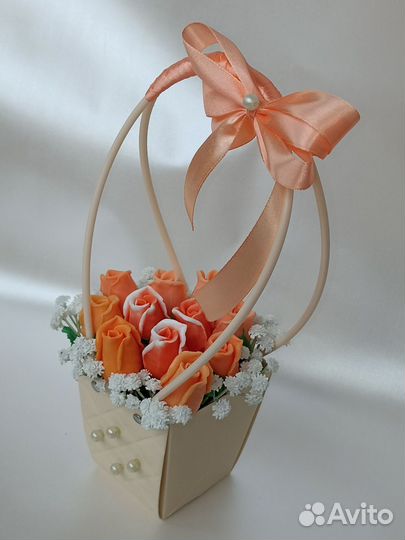 Букет из роз мыла ручной работы
