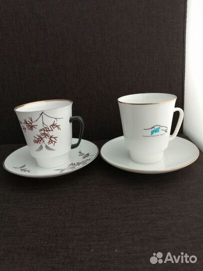 Кофейные пары костяной фарфор Лфз Веточки