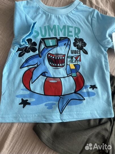 Футболка и шорты для мальчика 80, 86, 92, 104 см