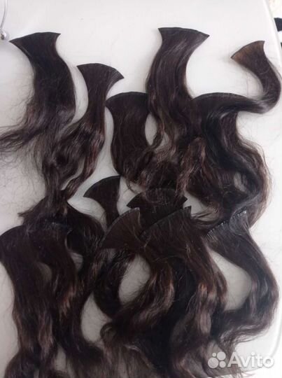 Волосы натуральные вьющееся для наращивания