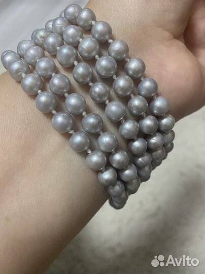 Бусы натуральный жемчуг