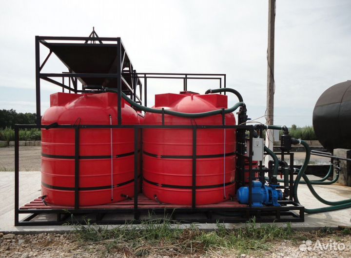 Растворный узел для приготовления жку, сзр