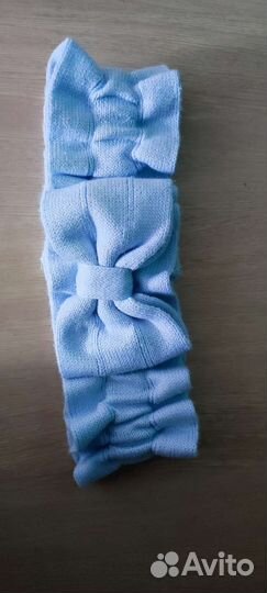 Вязанный бант на выписку