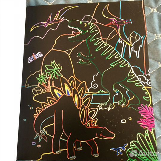 Набор гравюр (скретч-картины)