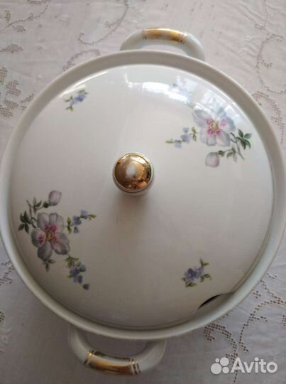 Супница,соусница,тарелки(ГДР) 50х гг