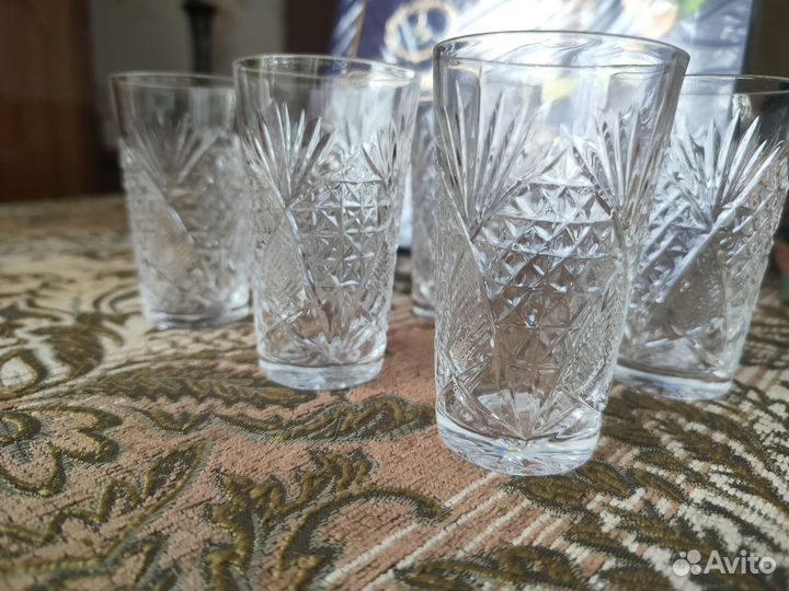 Хрустальные стопки СССР для водки и ликера