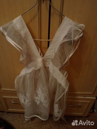 Белый школьный фартук