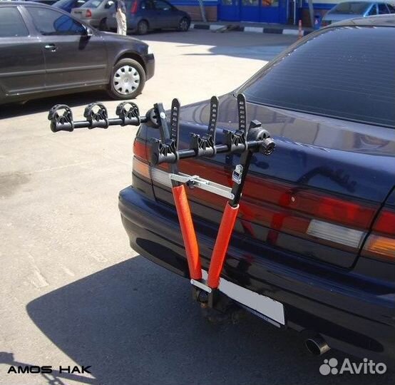 Велокрепление на фаркоп для 3-х велосипедов Amos B