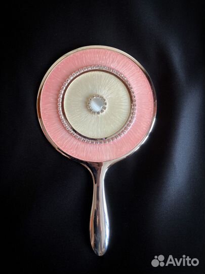 Посеребренный набор для туалетного столика