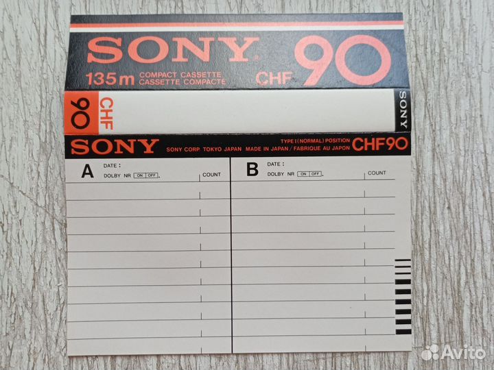 Аудиокассета sony CHF 90