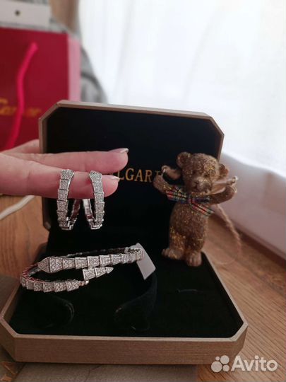 Набор браслет серьги bulgari
