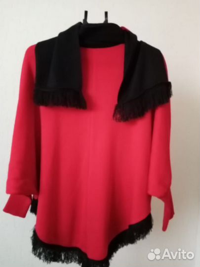 Пальто пончо