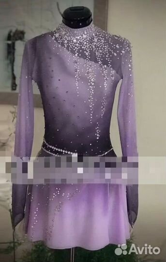 Платье для фигурного катания 130-140 см + боди