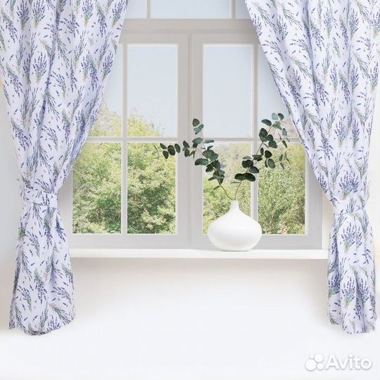 Комплект штор для кухни с подхватами Lavender 145х