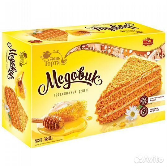 Торт День торта Медовик 380 г