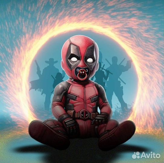 Бэби Дэдпул(Baby Deadpool) Люди Икс(X-Men) Фигурка