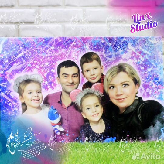 Картина на холсте по фото портреты на холсте Киров