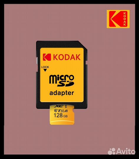 Карты памяти Kodak MicroSD UHS-I V30 128 гб Нов
