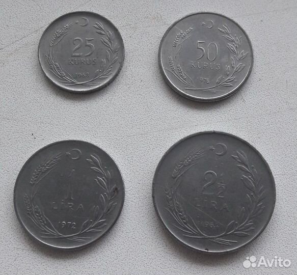 Старые монеты Турции