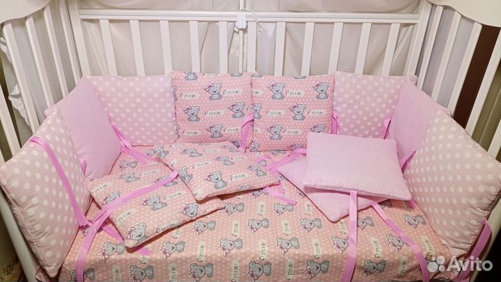 Бортики в детскую кроватку новые